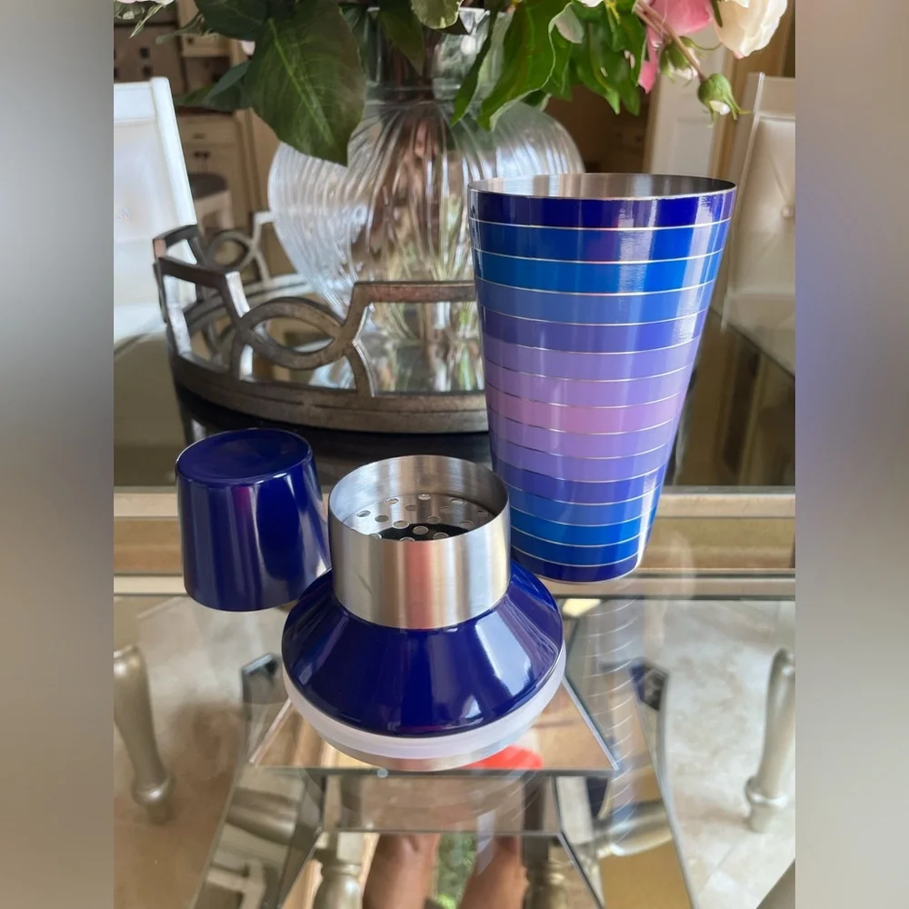 Aluminum Cocktail Shaker Blue Multi